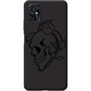 Черный чехол BoxFace ZTE Blade V2020 Smart Skull and Roses