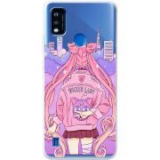 Прозрачный чехол BoxFace ZTE Blade A51 Wiked Lady