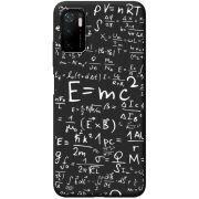 Черный чехол BoxFace Xiaomi Redmi Note 10 5G E=mc2