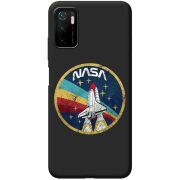 Черный чехол BoxFace Xiaomi Redmi Note 10 5G NASA