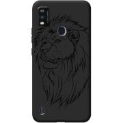 Черный чехол BoxFace ZTE Blade A51 Lion