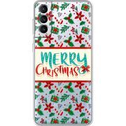 Прозрачный чехол BoxFace Samsung Galaxy S22 Plus (S906) Vintage Christmas Pattern