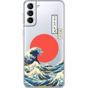 Прозрачный чехол BoxFace Samsung Galaxy S22 Plus (S906) Большая волна в Канагаве