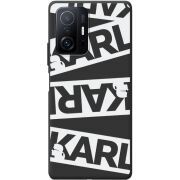 Черный чехол BoxFace Xiaomi 11T / 11T Pro White Karl