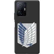 Черный чехол BoxFace Xiaomi 11T / 11T Pro Атака Титанов Крылья Свободы