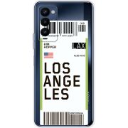 Прозрачный чехол BoxFace Tecno Camon 18 / 18P Ticket Los Angeles
