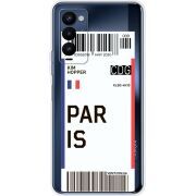 Прозрачный чехол BoxFace Tecno Camon 18 / 18P Ticket Paris
