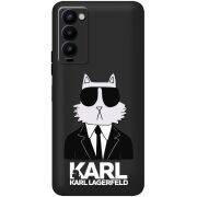 Черный чехол BoxFace Tecno Camon 18 / 18P Cat in Black