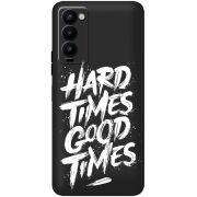 Черный чехол BoxFace Tecno Camon 18 / 18P Hard Times Good Times