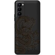 Черный чехол BoxFace Tecno Camon 18 / 18P Chinese Dragon