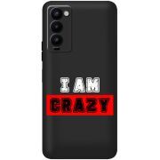 Черный чехол BoxFace Tecno Camon 18 / 18P I'm Crazy