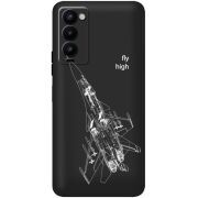 Черный чехол BoxFace Tecno Camon 18 / 18P Військовий літак