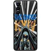 Черный чехол BoxFace Tecno Camon 18 / 18P Привид Києва в дії