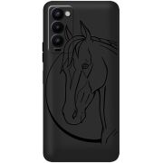 Черный чехол BoxFace Tecno Camon 18 / 18P Horse