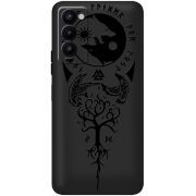 Черный чехол BoxFace Tecno Camon 18 / 18P Hugin and Munin