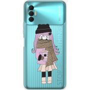 Прозрачный чехол BoxFace Tecno Spark 8P Winter Morning Girl