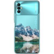 Прозрачный чехол BoxFace Tecno Spark 8P Blue Mountain
