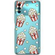 Прозрачный чехол BoxFace Tecno Spark 8P с 3D-глазками Popcorn