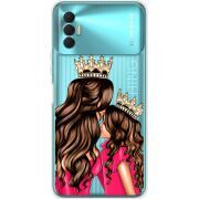 Прозрачный чехол BoxFace Tecno Spark 8P Queen and Princess