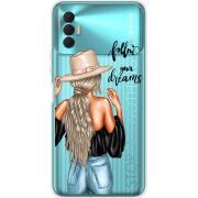 Прозрачный чехол BoxFace Tecno Spark 8P Follow Your Dreams