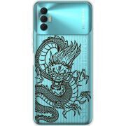 Прозрачный чехол BoxFace Tecno Spark 8P Chinese Dragon