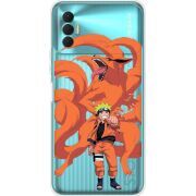 Прозрачный чехол BoxFace Tecno Spark 8P Naruto and Kurama