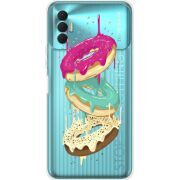 Прозрачный чехол BoxFace Tecno Spark 8P Donuts