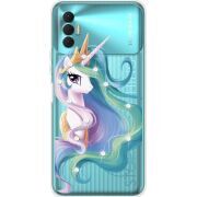 Чехол со стразами BoxFace Tecno Spark 8P Unicorn Queen