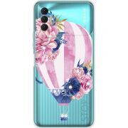 Чехол со стразами BoxFace Tecno Spark 8P Pink Air Baloon