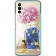 Чехол со стразами BoxFace Tecno Spark 8P Little Boy and Girl