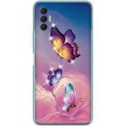 Чехол со стразами BoxFace Tecno Spark 8P Butterflies