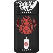 Черный чехол BoxFace Tecno Spark 8P RedWhite Coffee