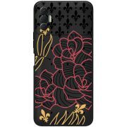 Черный чехол BoxFace Tecno Spark 8P FranceFlowers