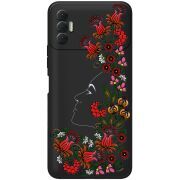 Черный чехол BoxFace Tecno Spark 8P 3D Ukrainian Muse