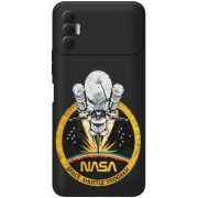 Черный чехол BoxFace Tecno Spark 8P NASA Spaceship