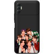 Черный чехол BoxFace Tecno Spark 8P BTS