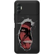 Черный чехол BoxFace Tecno Spark 8P Нападение на Титана
