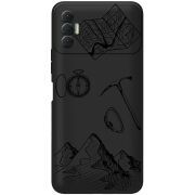 Черный чехол BoxFace Tecno Spark 8P Mountains