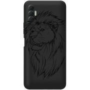 Черный чехол BoxFace Tecno Spark 8P Lion