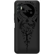 Черный чехол BoxFace Tecno Spark 8P Hugin and Munin