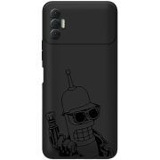 Черный чехол BoxFace Tecno Spark 8P 