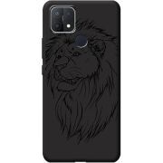 Черный чехол BoxFace OPPO A15/A15s Lion