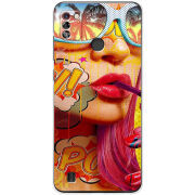 Чехол BoxFace Tecno Pop 4 Pro Yellow Girl Pop Art