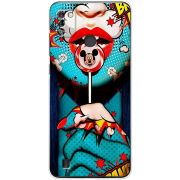 Чехол BoxFace Tecno Pop 4 Pro Girl Pop Art