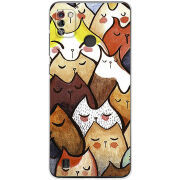 Чехол BoxFace Tecno Pop 4 Pro Sleepy Cats