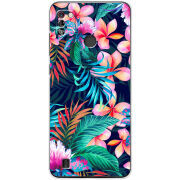 Чехол BoxFace Tecno Pop 4 Pro flowers in the tropics