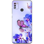 Чехол BoxFace Tecno Pop 4 Pro Orchids and Butterflies