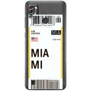 Прозрачный чехол BoxFace Tecno Pop 4 Pro Ticket Miami