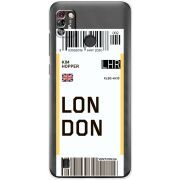Прозрачный чехол BoxFace Tecno Pop 4 Pro Ticket London