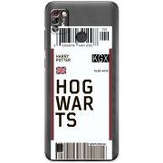 Прозрачный чехол BoxFace Tecno Pop 4 Pro Ticket Hogwarts